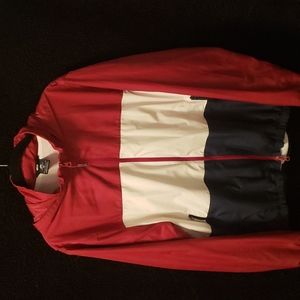 Nike SB Nike Shield windbreaker jacket with hood size med. Red white blue